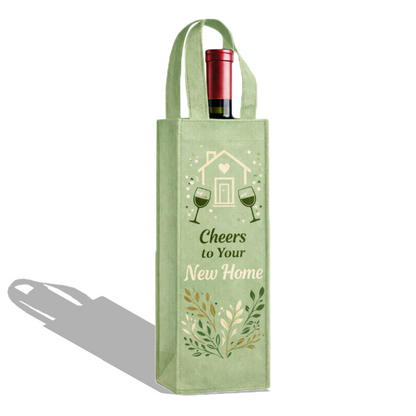 WC01 - Reusable Non-Woven Single Wine Bottle Bag | 70GSM, 3.5L