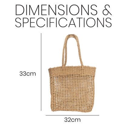ZY-011 – Woven Straw Tote Bag | Open Weave Design