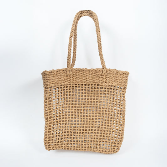 ZY-011 – Woven Straw Tote Bag | Open Weave Design