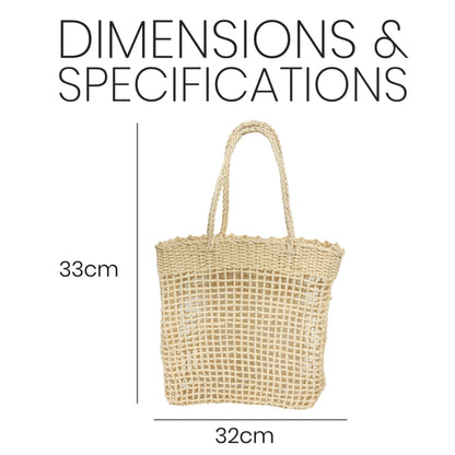 ZY-011 – Woven Straw Tote Bag | Open Weave Design