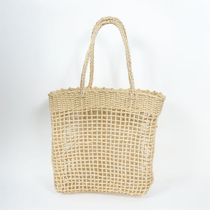 ZY-011 – Woven Straw Tote Bag | Open Weave Design