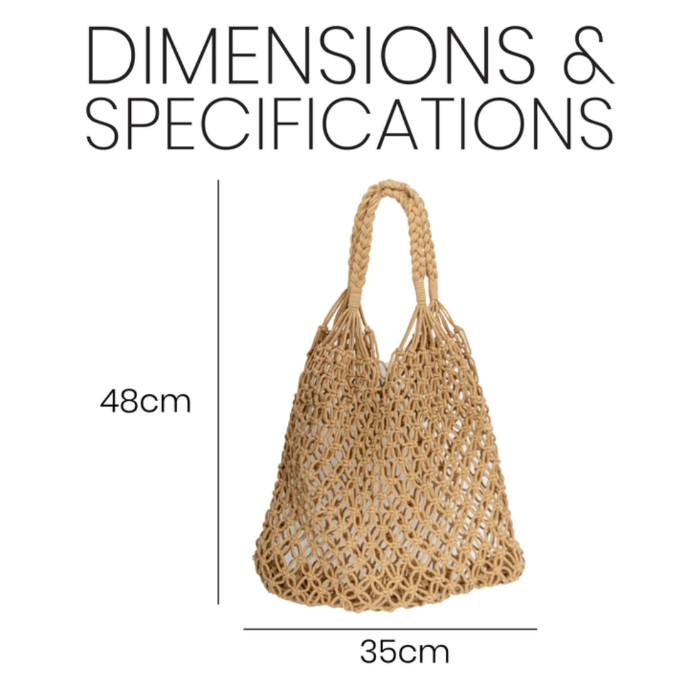 ZY-017 – Woven Straw Shoulder Tote | Open Loop Design