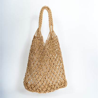 ZY-017 – Woven Straw Shoulder Tote | Open Loop Design
