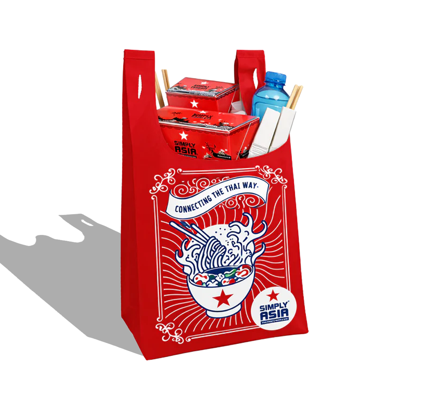 BSH01 - Reusable Non-Woven Takeaway Bag | 50GSM, 25L