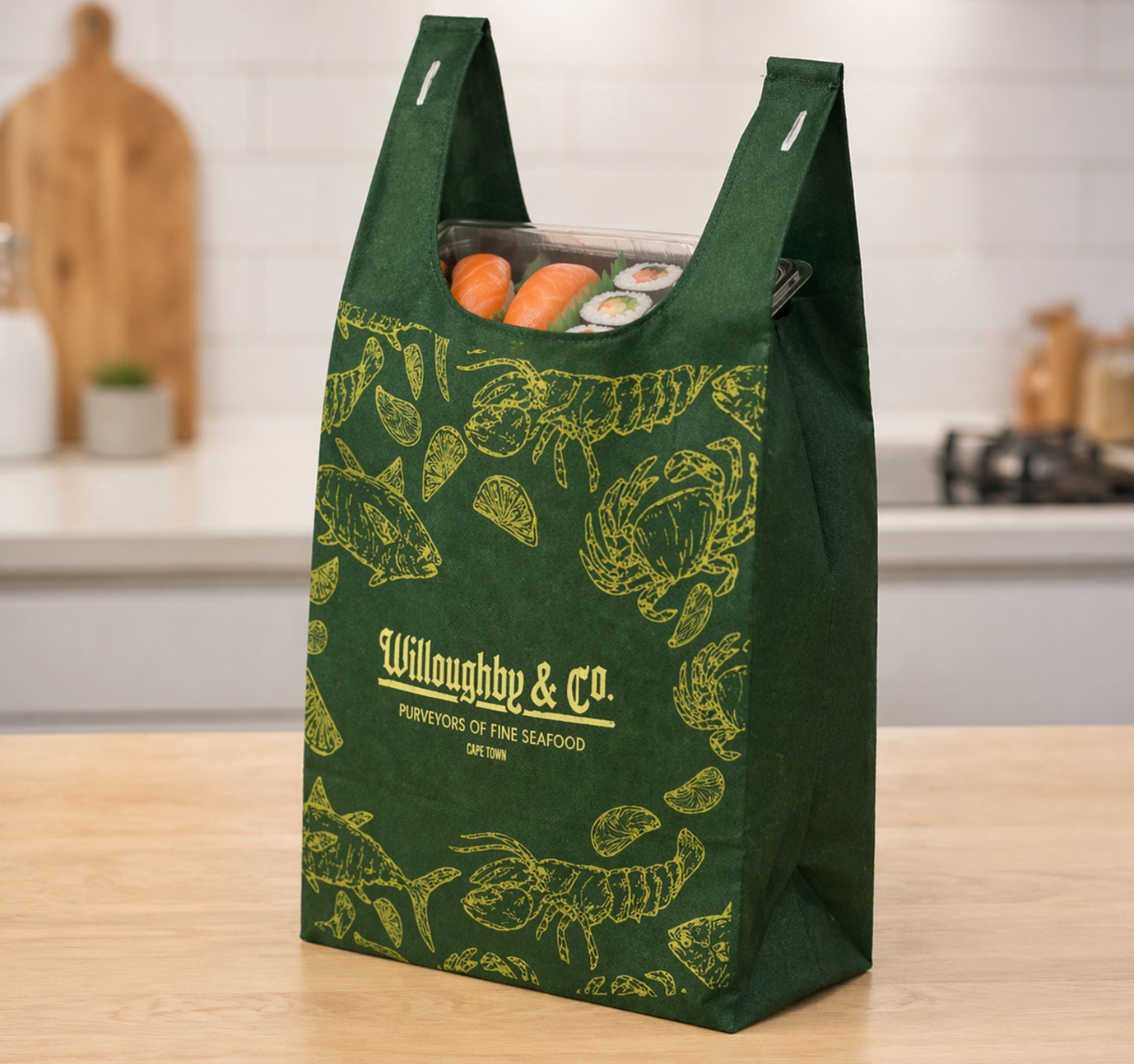 BSH01 - Reusable Non-Woven Takeaway Bag | 50GSM, 25L