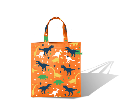 KNB - Kids Blue & Green Reusable Non-Woven Shopping Bag | 120GSM, 15L