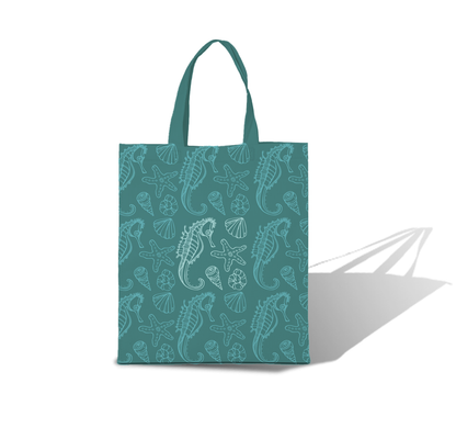 KNB - Kids Blue & Green Reusable Non-Woven Shopping Bag | 120GSM, 15L