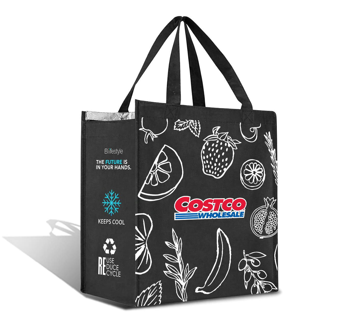 NWCO-1 - Plain Reusable Non-Woven Cooler Shopping Bag | 70GSM, 29L