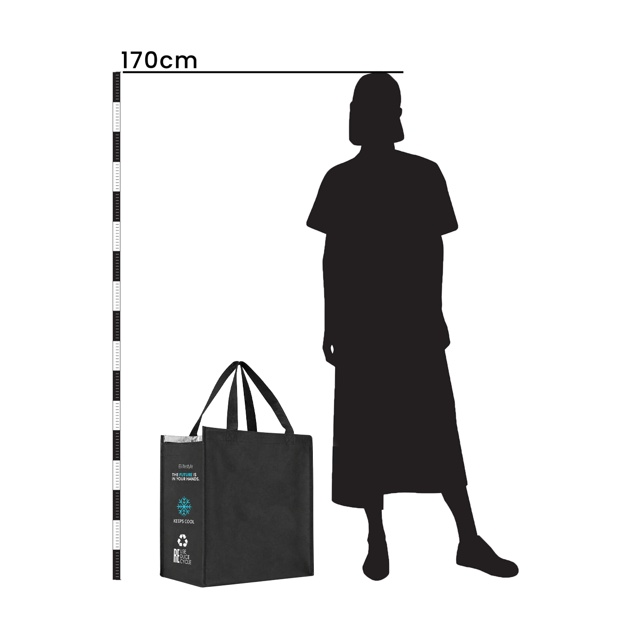 NWCO-1 - Plain Reusable Non-Woven Cooler Shopping Bag | 70GSM, 29L