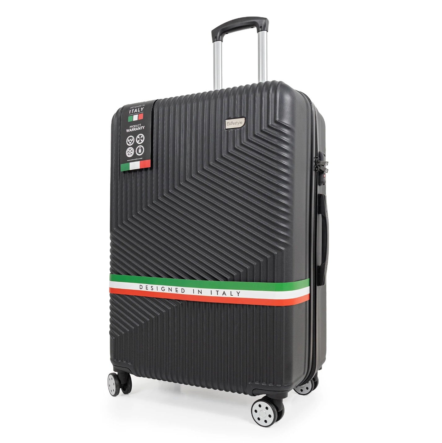 مجموعة حقائب روما الصلبة ذات العجلات الدوارة بزاوية 360 درجة مع قفل إدارة أمن النقل وغطاء واقٍ