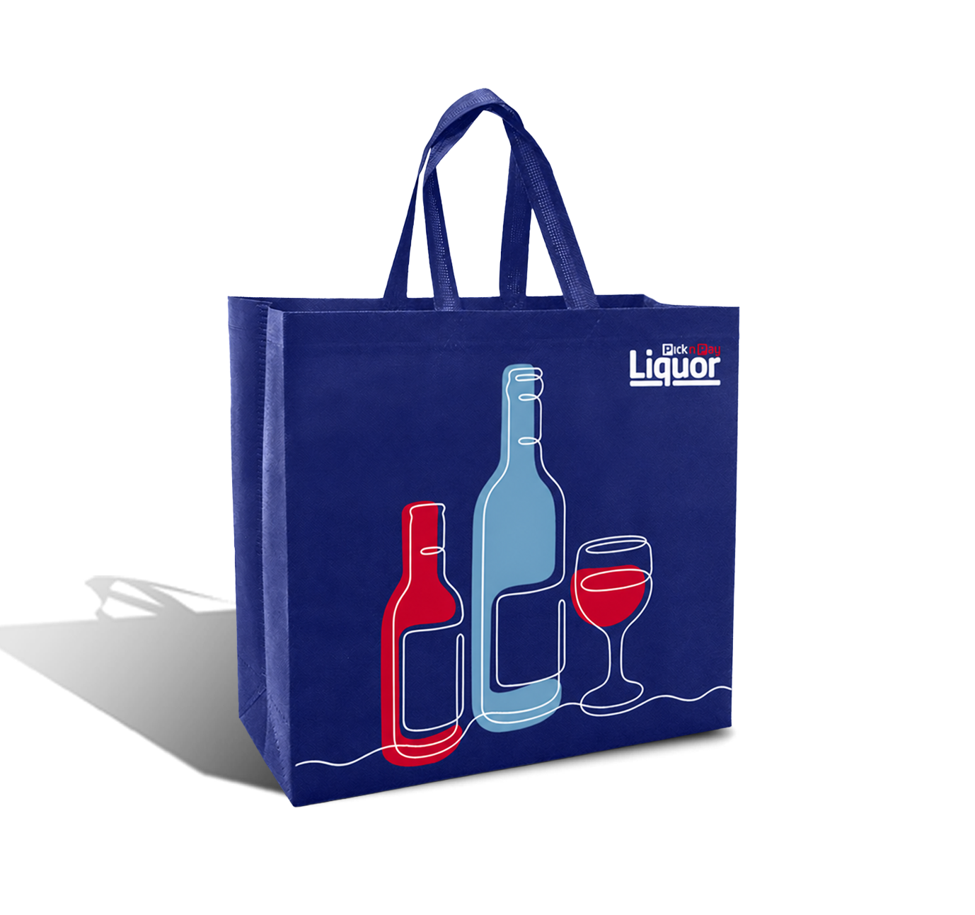 SHOP39 - Medium Reusable Non-Woven Shopping Bag | 70GSM, 18L
