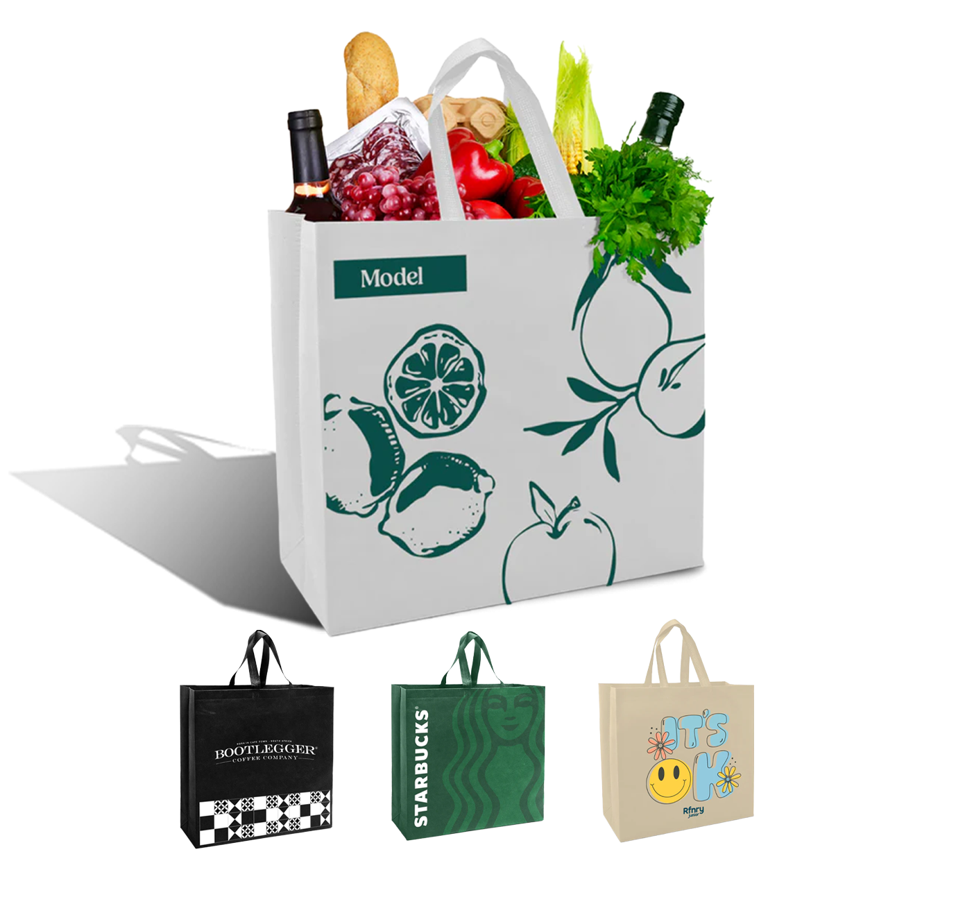 SHOP39 - Medium Reusable Non-Woven Shopping Bag | 70GSM, 18L