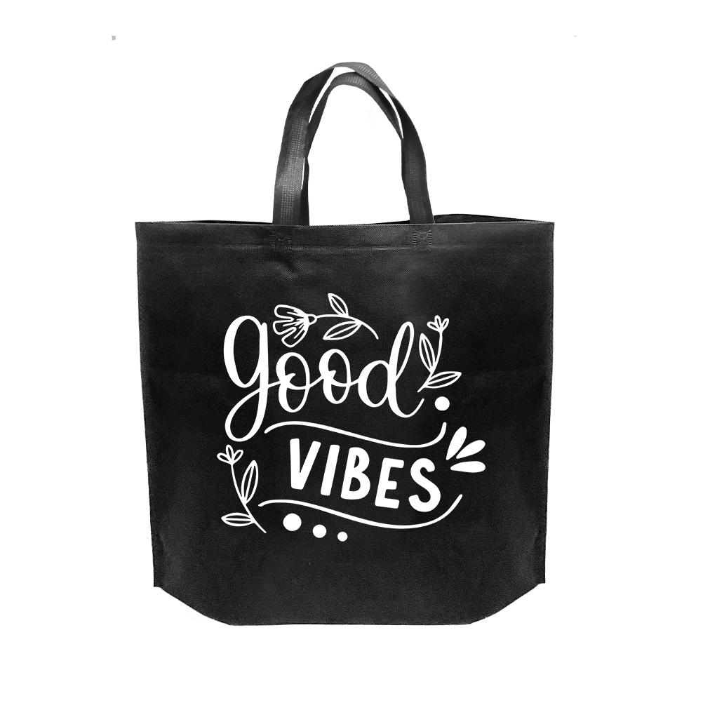 SHOP40 - حقيبة تسوق غير منسوجة قابلة لإعادة الاستخدام من Good Vibes | 70 جرامًا للمتر المربع، 29 لترًا