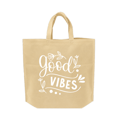 SHOP40 - حقيبة تسوق غير منسوجة قابلة لإعادة الاستخدام من Good Vibes | 70 جرامًا للمتر المربع، 29 لترًا