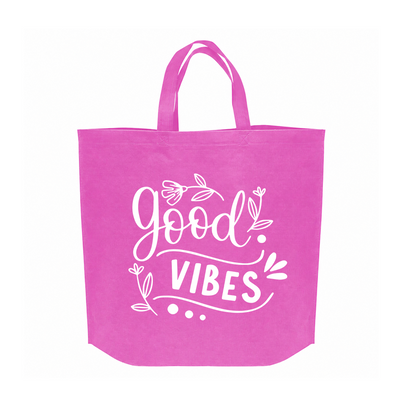 SHOP40 - حقيبة تسوق غير منسوجة قابلة لإعادة الاستخدام من Good Vibes | 70 جرامًا للمتر المربع، 29 لترًا