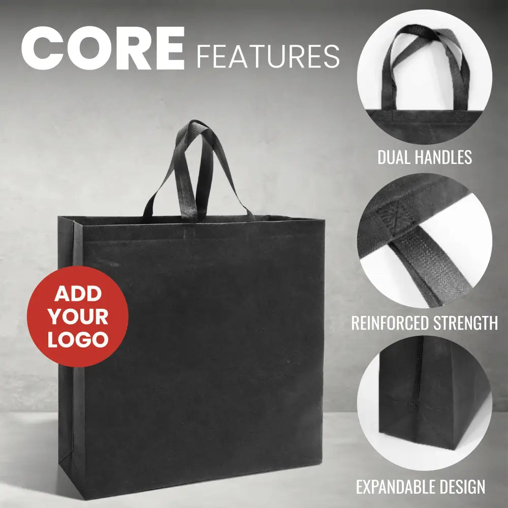 SHOP48 - XL Reusable Non-Woven Shopping Bag | 70GSM 30L Non-Woven Bags