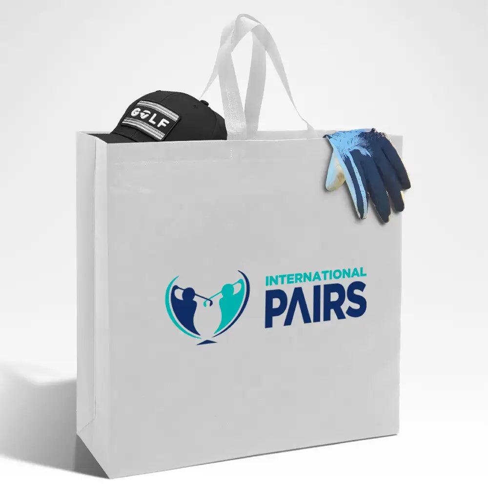 SHOP48 - XL Reusable Non-Woven Shopping Bag | 70GSM 30L White Non-Woven Bags