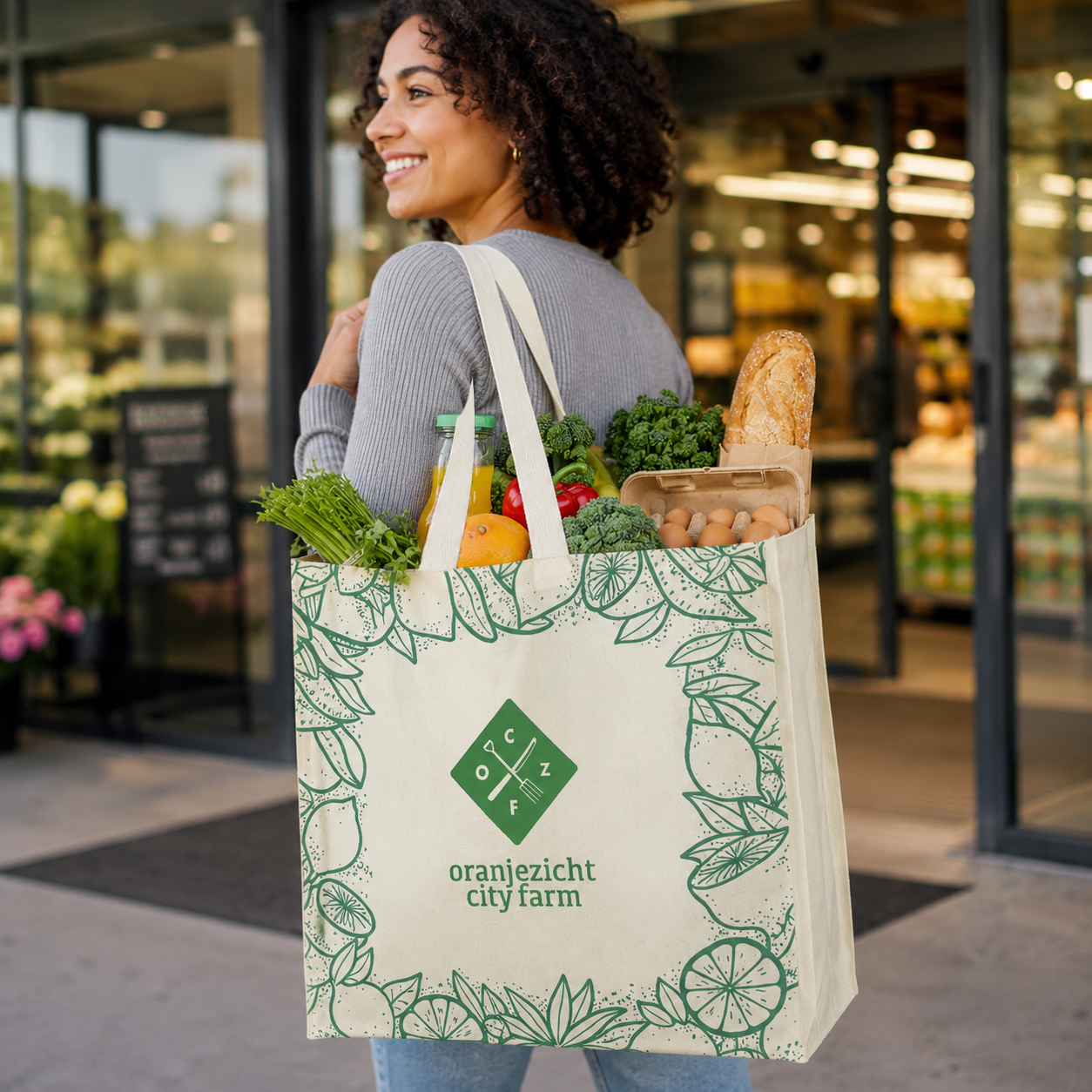 SHOP48 - XL Reusable Non-Woven Shopping Bag | 70GSM, 30L