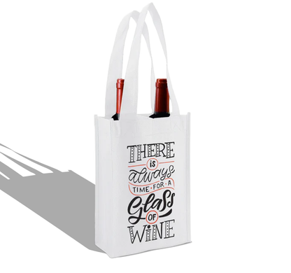 WSH01 - Reusable Wine Bag for 2 Bottles | 80GSM, 7.6L