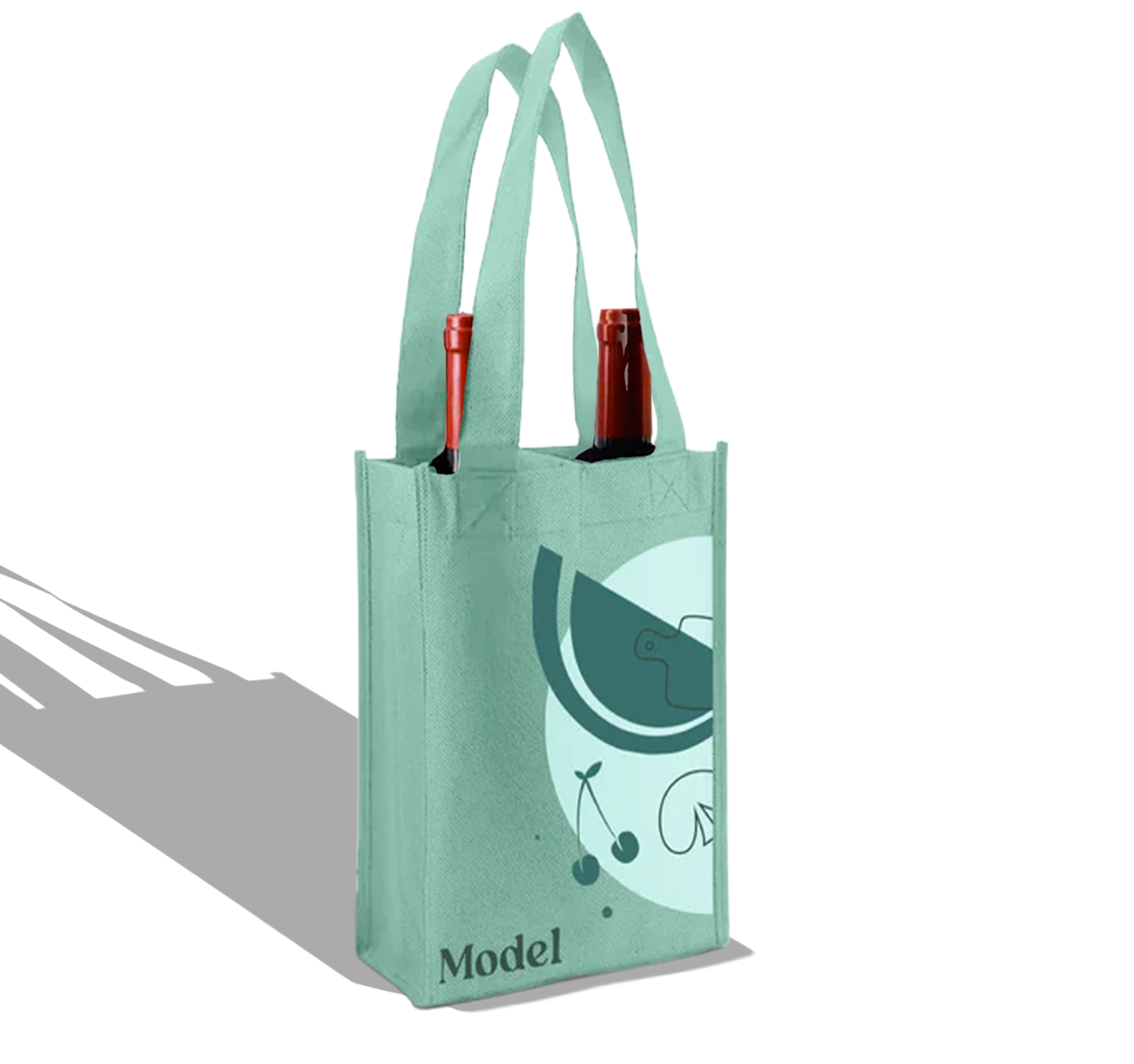 WSH01 - Reusable Wine Bag for 2 Bottles | 80GSM, 7.6L