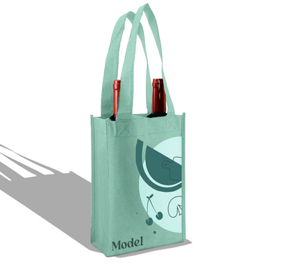 WSH01 - Reusable Wine Bag for 2 Bottles | 80GSM, 7.6L