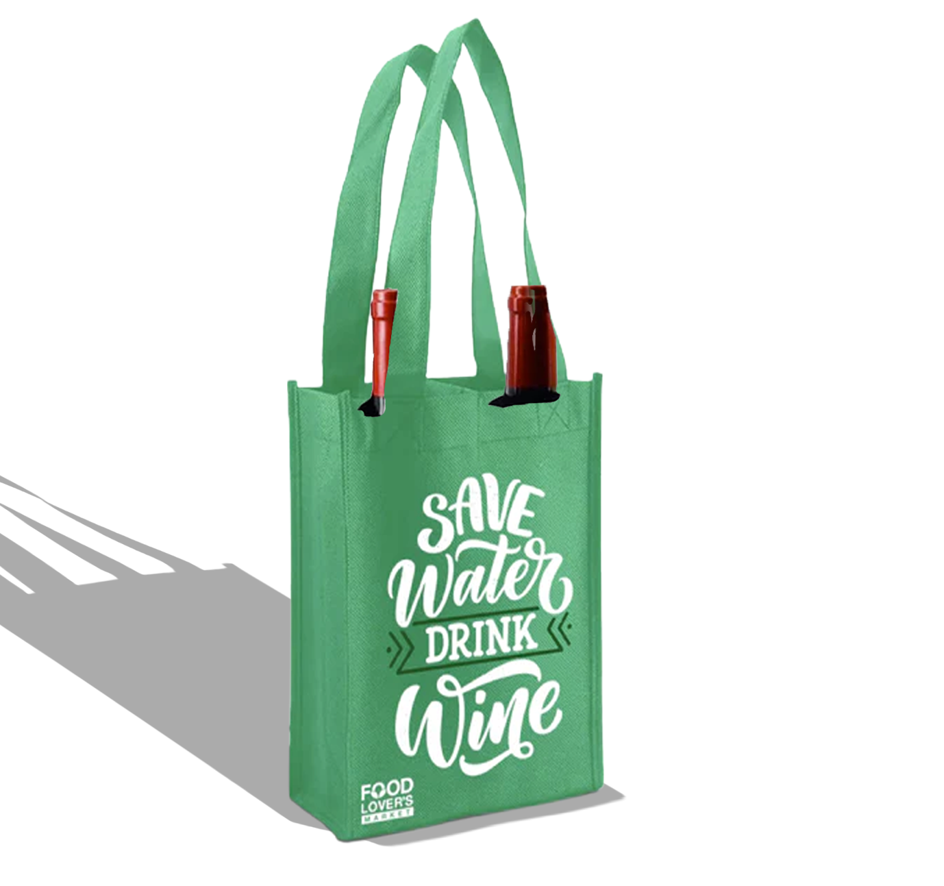 WSH01 - Reusable Wine Bag for 2 Bottles | 80GSM, 7.6L