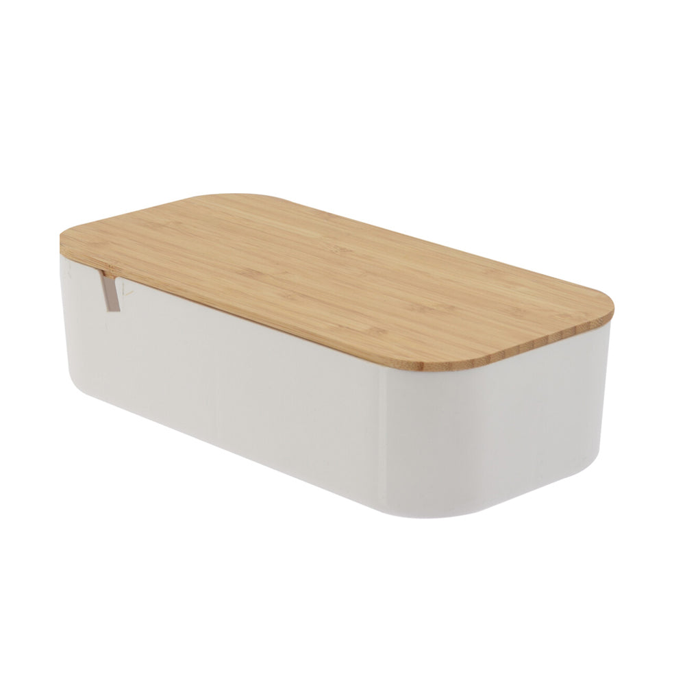 Eco-Friendly Makeup Organiser with Bamboo Lid & Mirror
