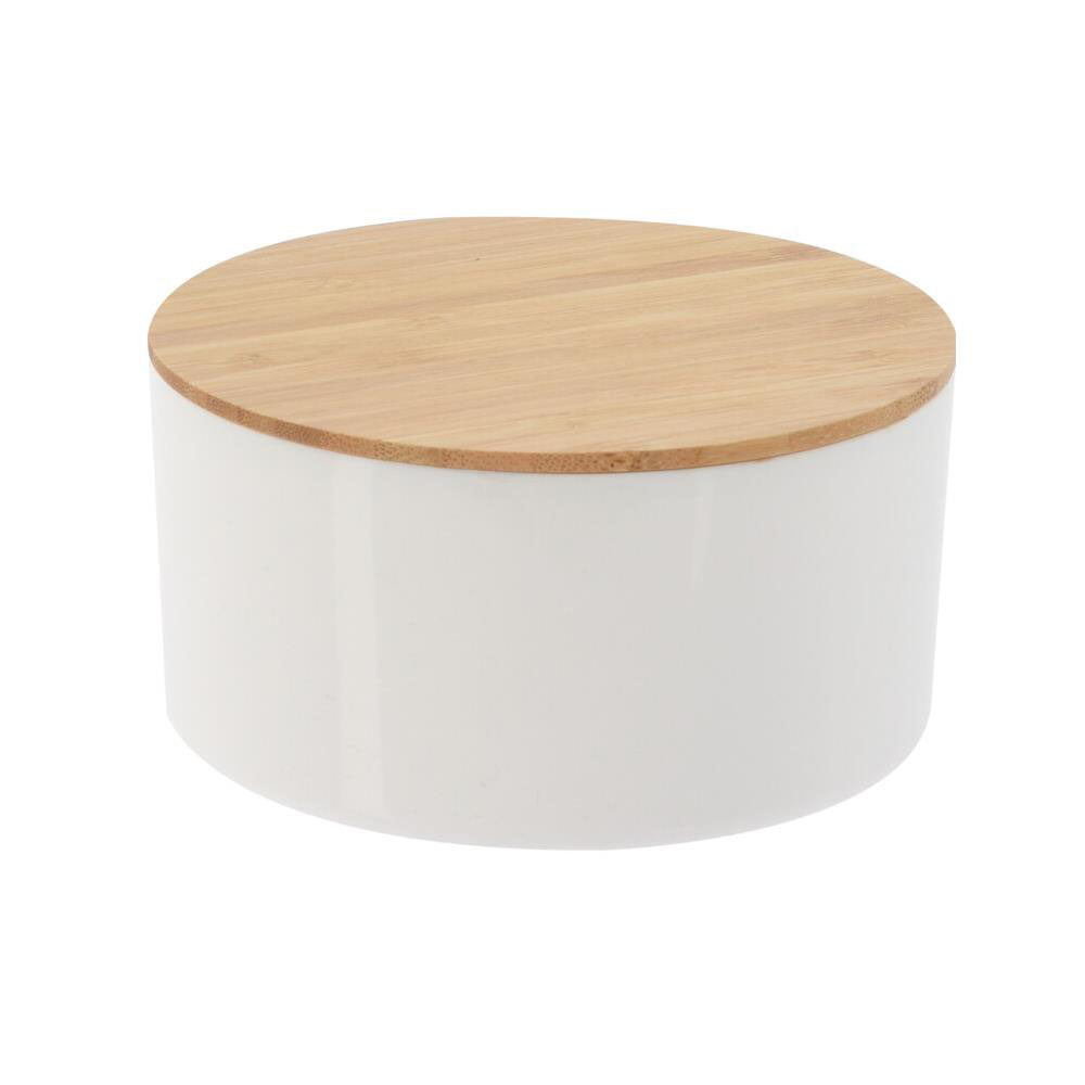 Eco-Friendly Makeup Organiser with Bamboo Lid & Mirror