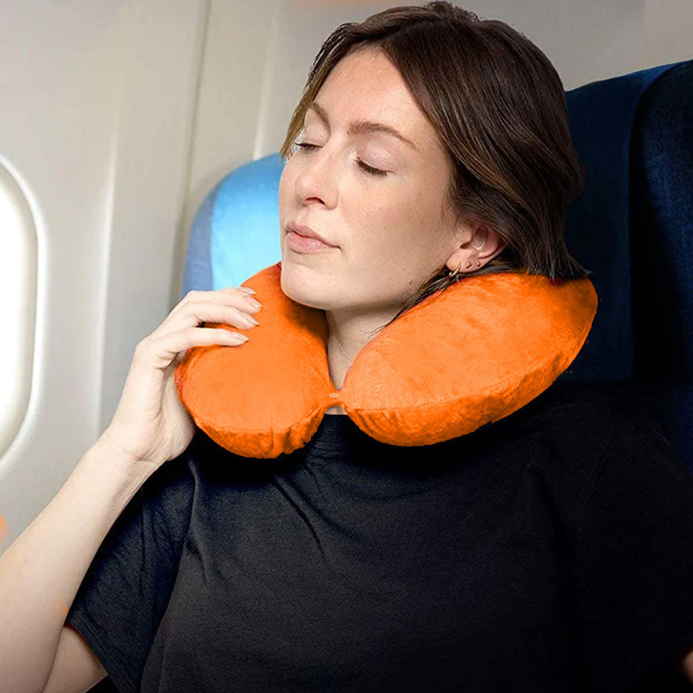Neck Pillow for Traveling - Clippable with Microbeads