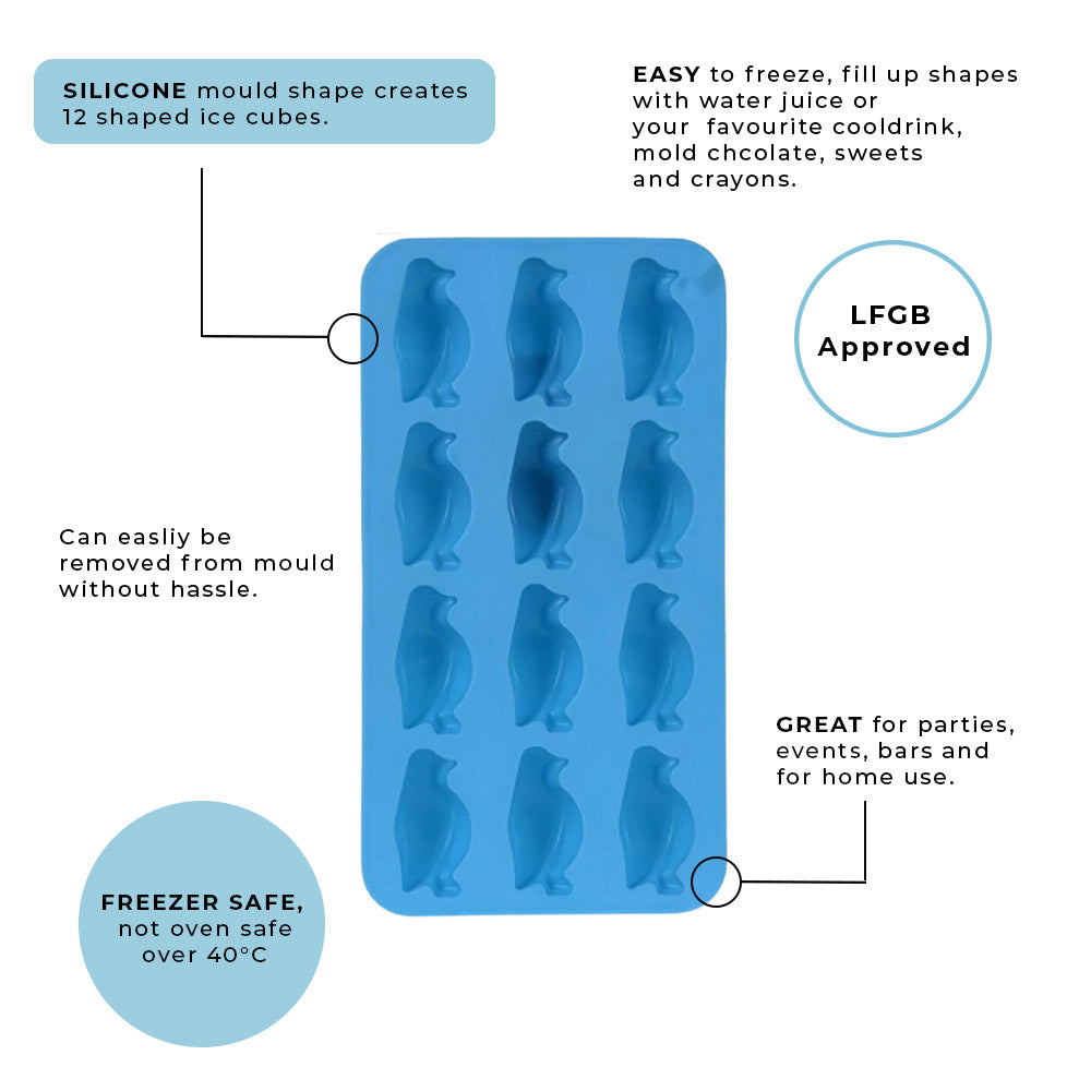 Ice Cube Mould Tray - Silicone - In Assorted Designs