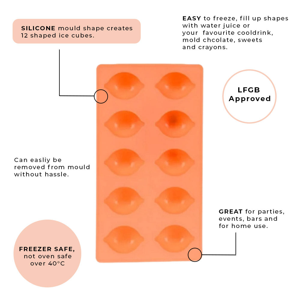 Ice Cube Mould Tray - Silicone - In Assorted Designs