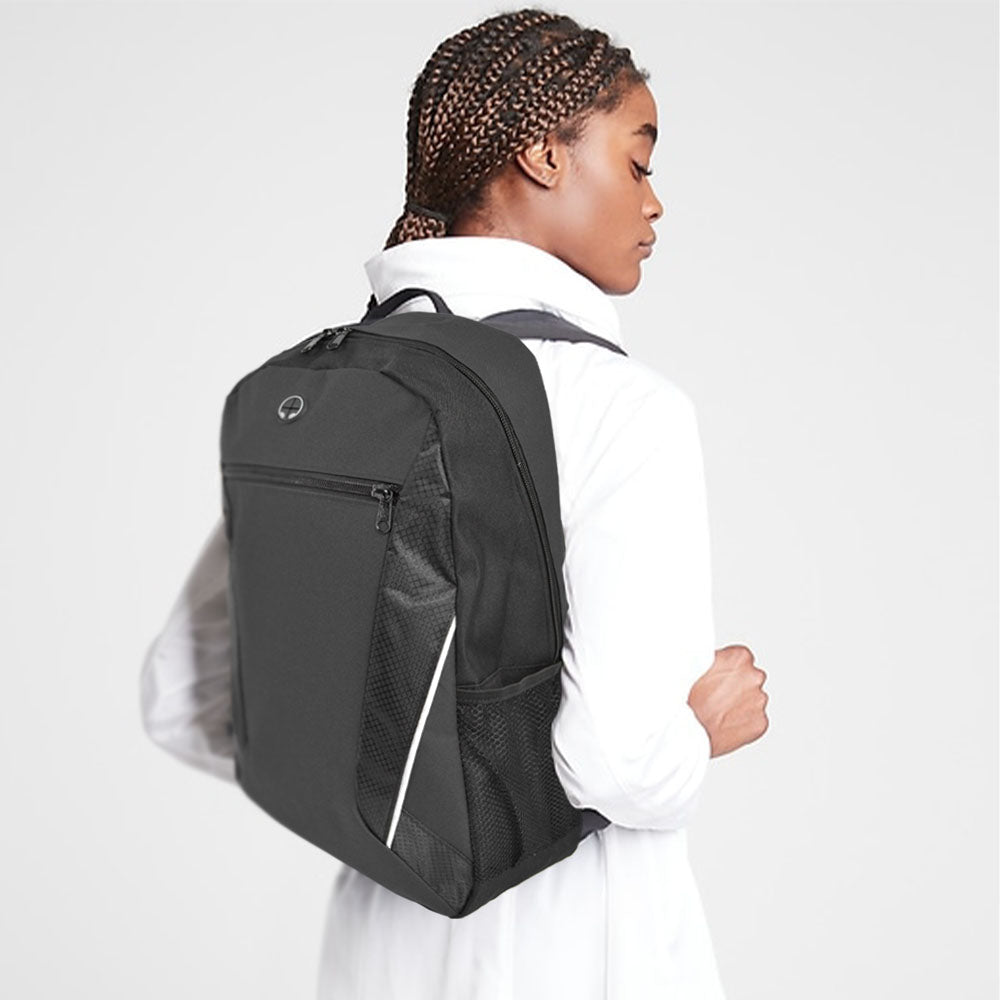 Mochila promocional negra - Personalizada | 600D, 19L