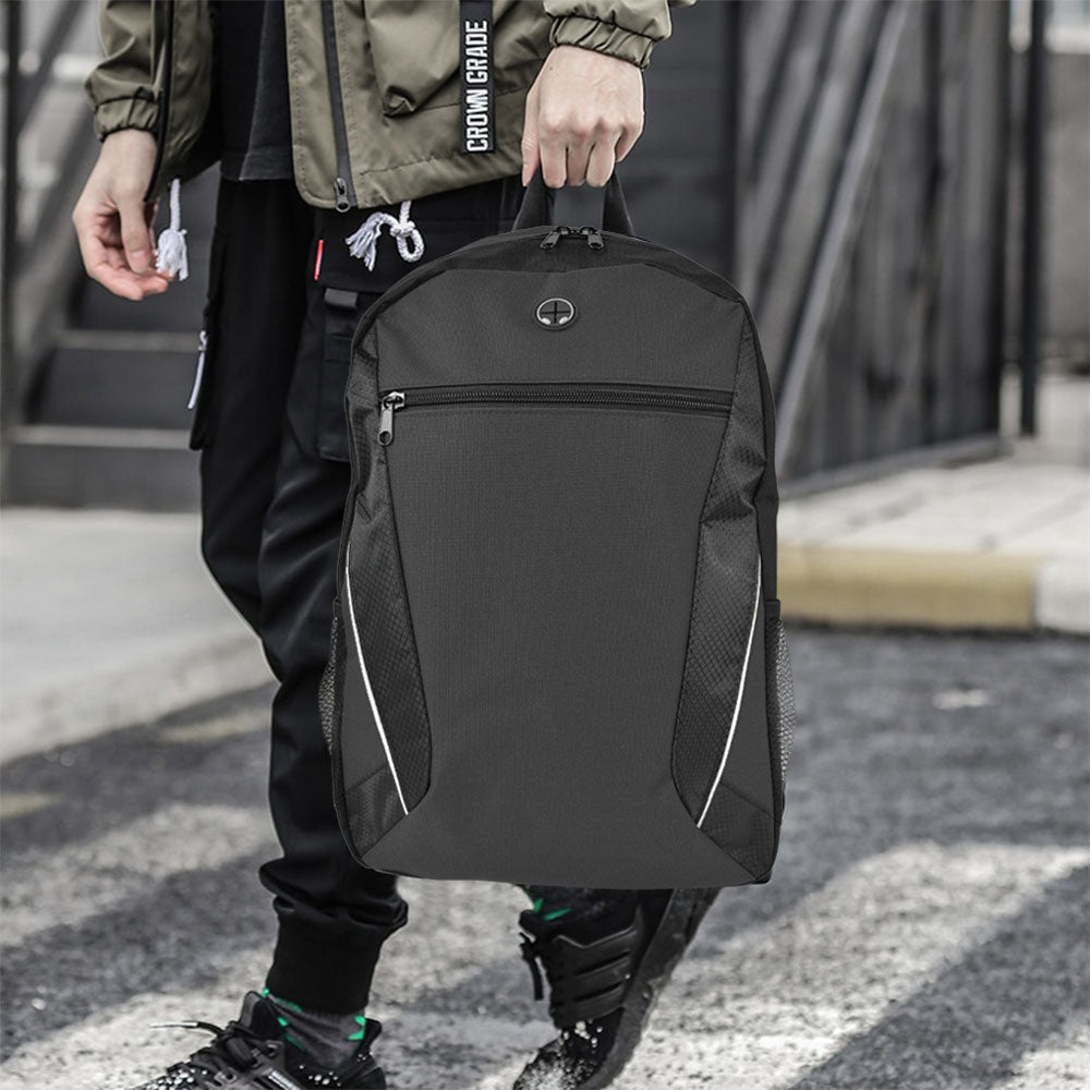 Mochila promocional negra - Personalizada | 600D, 19L