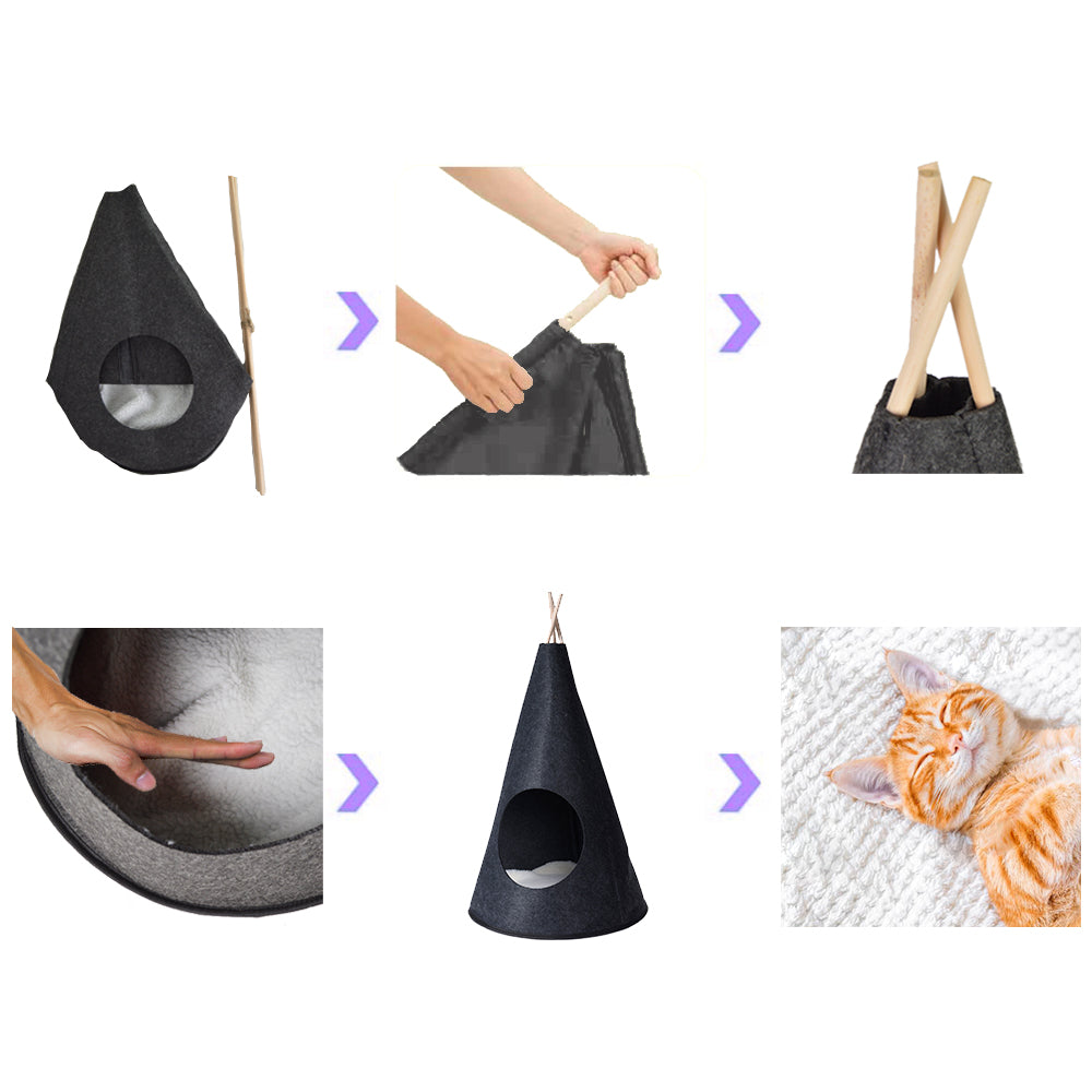 Cat Bed Tipi  - Tent Shape