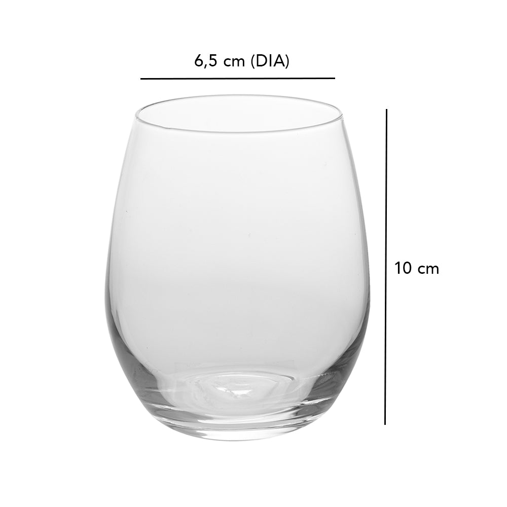 Tumbler Drinking Glasses Set of 4 - 390ml