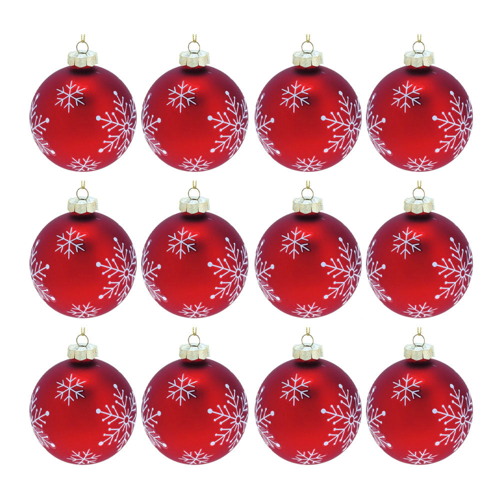 Snowflake Design Xmas Ball