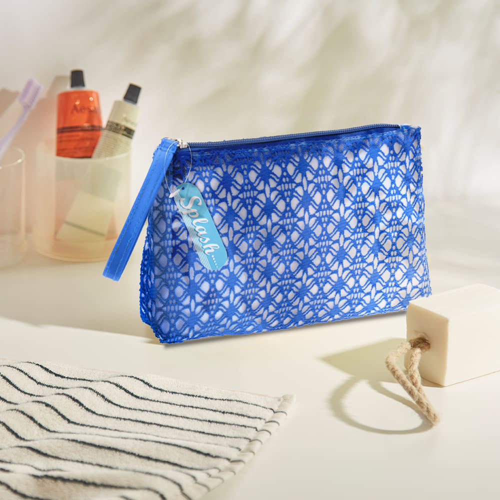 Cotton Toiletry Bag with Net