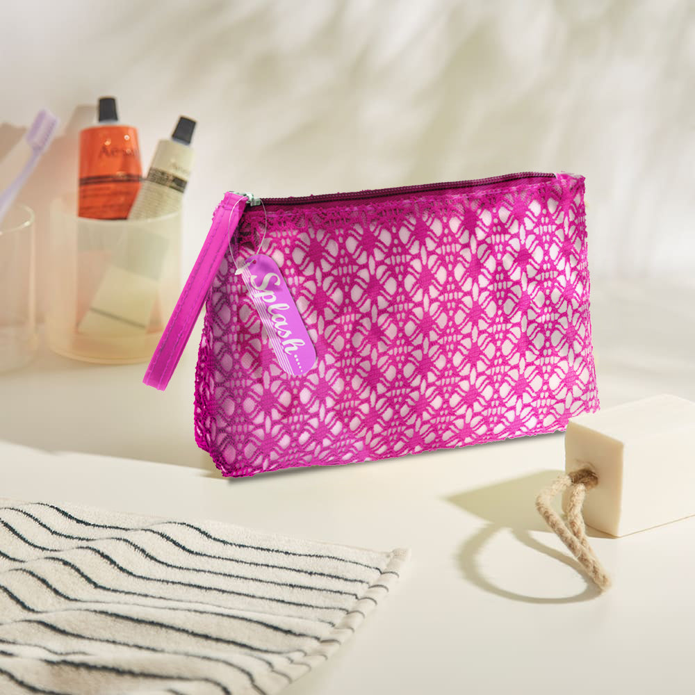 Cotton Toiletry Bag with Net