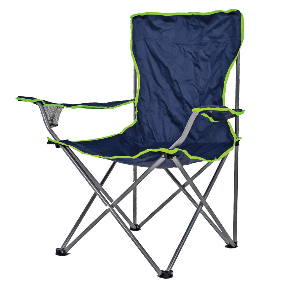 كرسي خارجي مع حقيبة حمل وحامل مشروبات - تصميم قابل للطي