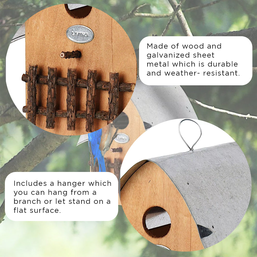 Bird House with Zinc Roof