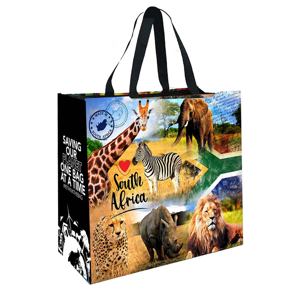 LAM01 - South Africa & Namibia Reusable Laminated Shopping Bag | 110GSM, 28L